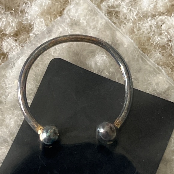 $176 LA SOULA  rose gold ring set with diamond accents TARNISHED AS IS NEW BOX - Picture 2 of 3